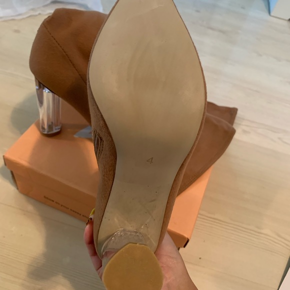 NWT Over the knee boots with clear heel - Picture 3 of 5